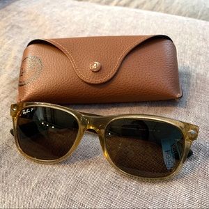 Ray-Ban Polarized New Wayfarer Sunglasses - Honey